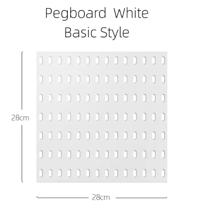 Pegboard storage Organization and Display of Perforated Household Hole Boards Hole Board Accessories Shelves