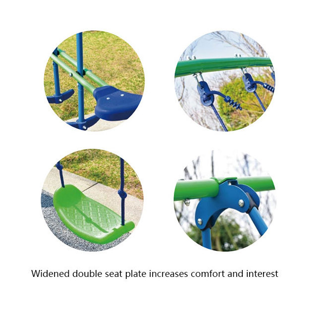 Sundow New Design Multi Station Double Toy Swings Sets With Glider Swing Set Seat Playground