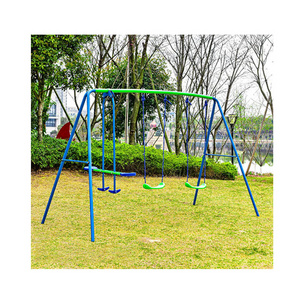 Sundow New Design Multi Station Double Toy Swings Sets With Glider Swing Set Seat Playground