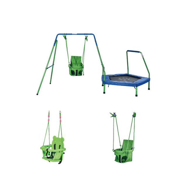 Factory Hot Sale Garden Swing Kids Garden Play Set Toy Swings With Trampoline