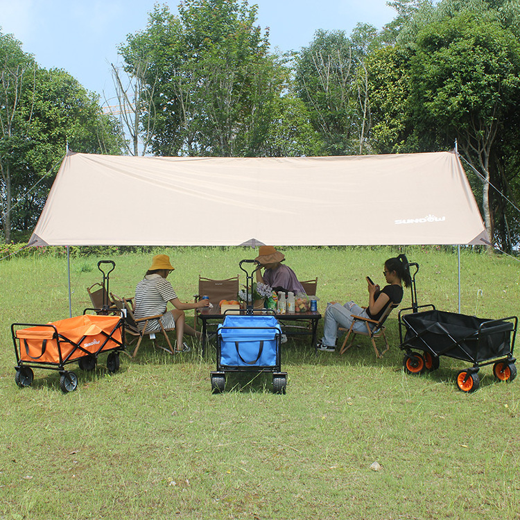 Foldable Picnic Camping Wagon Cart Outdoor Garden Beach Cart Wagon