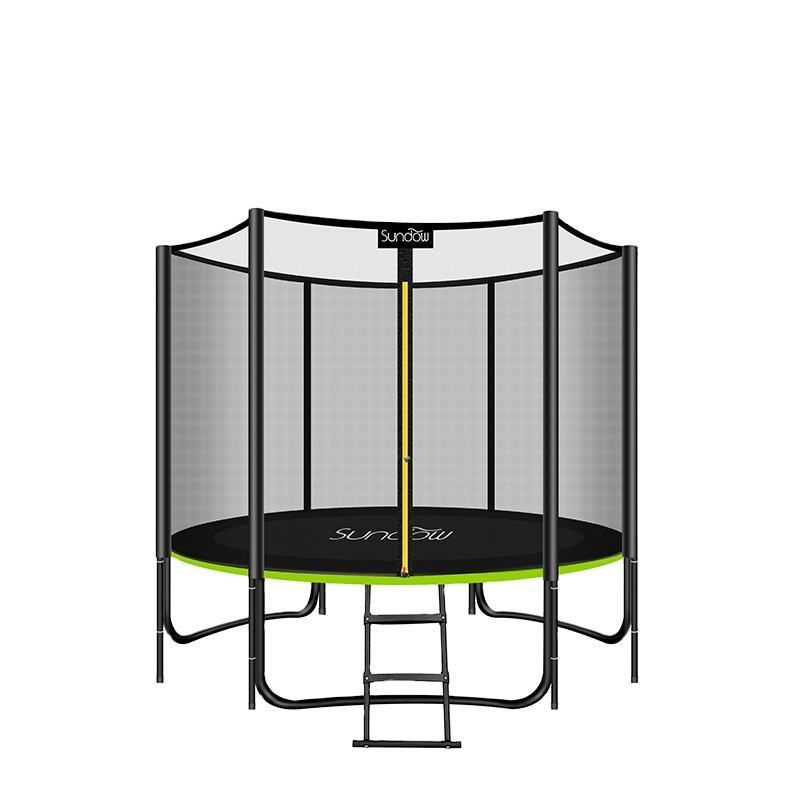 Sundow 1.5m 6ft-16ft Bungee Trampoline Spring With Enclosure Safety Plage Outdoor Trampoline With Net