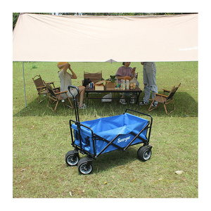 Customizable Colors Collapsible Outdoor Wagon Cart Folding Utility Wagon Garden Tool Cart