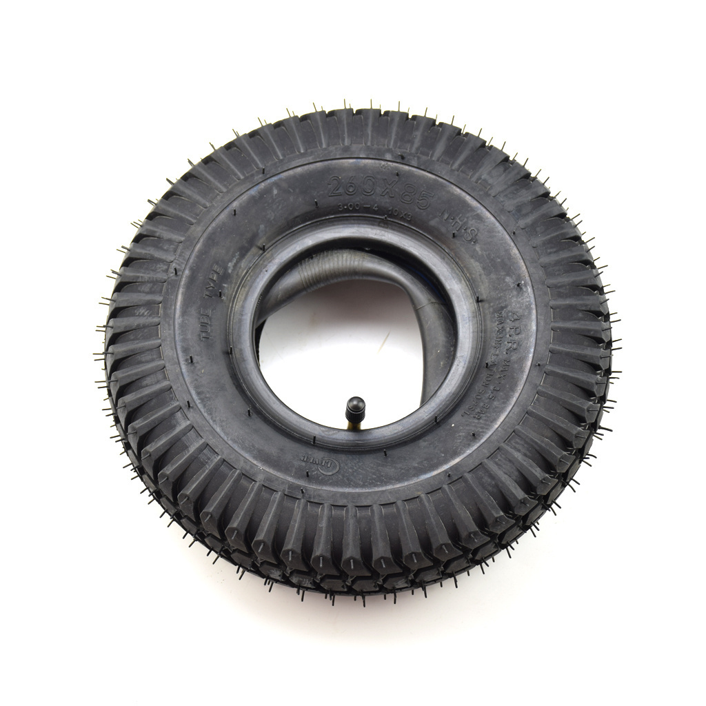 260*85 10*3.00-4 Tire with inner Tube for Wheel barrow or Lawnmower