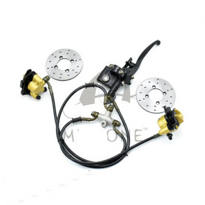 Hydraulic Twin Disc Brake Calipers System brake Rotors for 110-125cc Quad Dirt Bike ATV