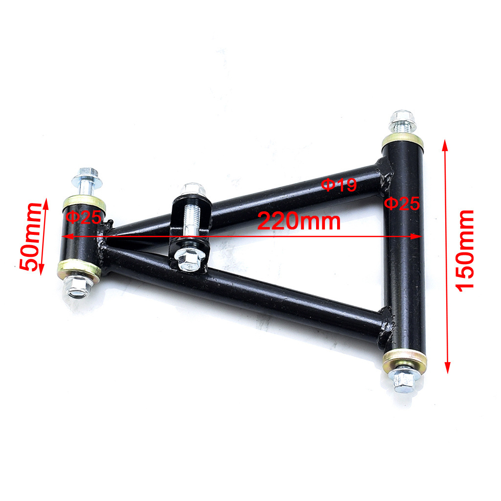 220mm Suspension Swing Arm Upper/Lower Steering Knuckle Spindle 4 STUD Wheel Hub Fit For Buggy ATV Parts