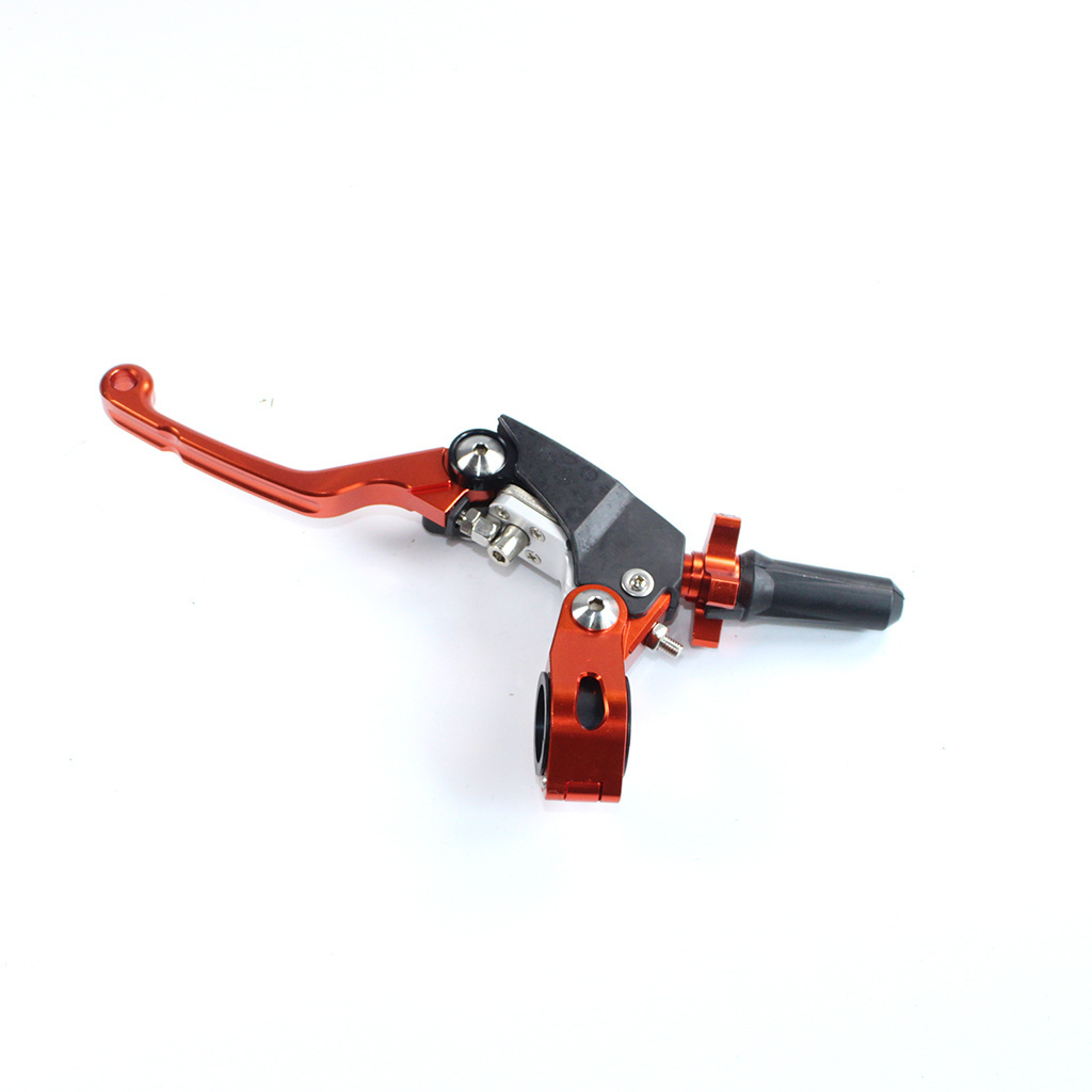 Orange Modified CNC Brake Clutch Lever Hydraulic Master Cylinder folding brake handle grip For  ATV Dirt Pit Bike Parts Off road