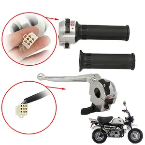 Motorcycle Parts Throttle Grip Assembly Brake Lever Handlebar Grip Switch With Wiring Harness For Honda Z50 Monkey Bike