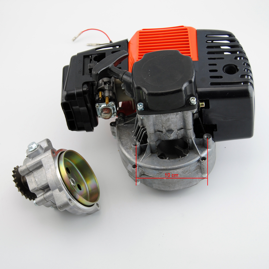 Engine 49cc & gear reduction transmission Box For Pocket MINI BIKE SCOOTER ATV