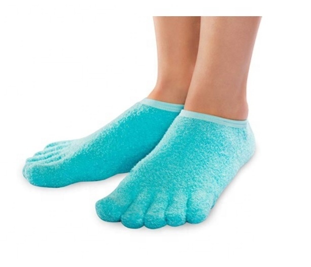 Gel Spa 5 Toe Ankle Socks Invisible Moisture Foot Care Boat Socks Silicone Gel Socks