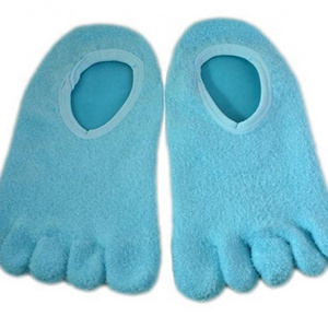 Gel Spa 5 Toe Ankle Socks Invisible Moisture Foot Care Boat Socks Silicone Gel Socks