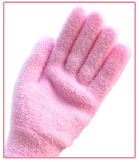 Hot Selling Pink Moisturizing Gel Socks Gloves Set Rose Spa Gel Sock Hand Foot Cracked Skin Whitening