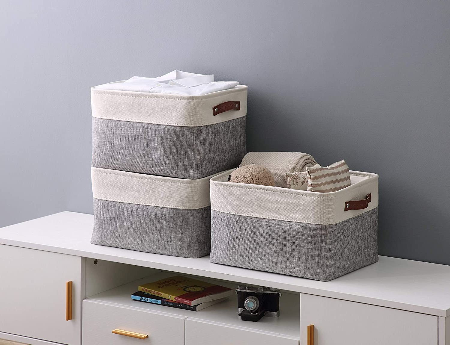 High Quality Foldable Non Woven Storage Basket Shoe Storage Box For Home Kids Toy Organizer