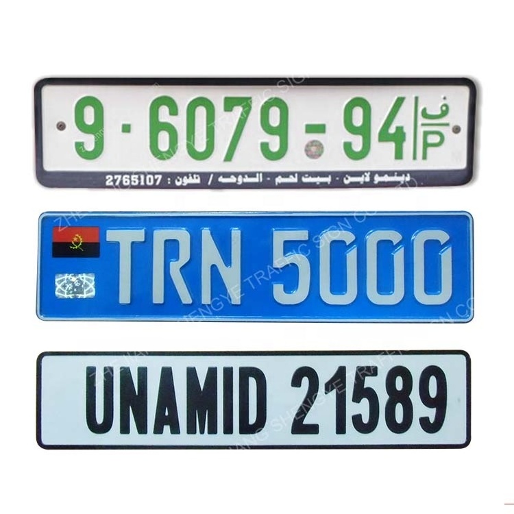 Wholesale European Reflective Blank Russian Plate Aluminum License Plates