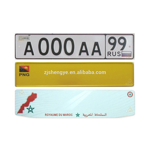 Wholesale European Reflective Blank Russian Plate Aluminum License Plates