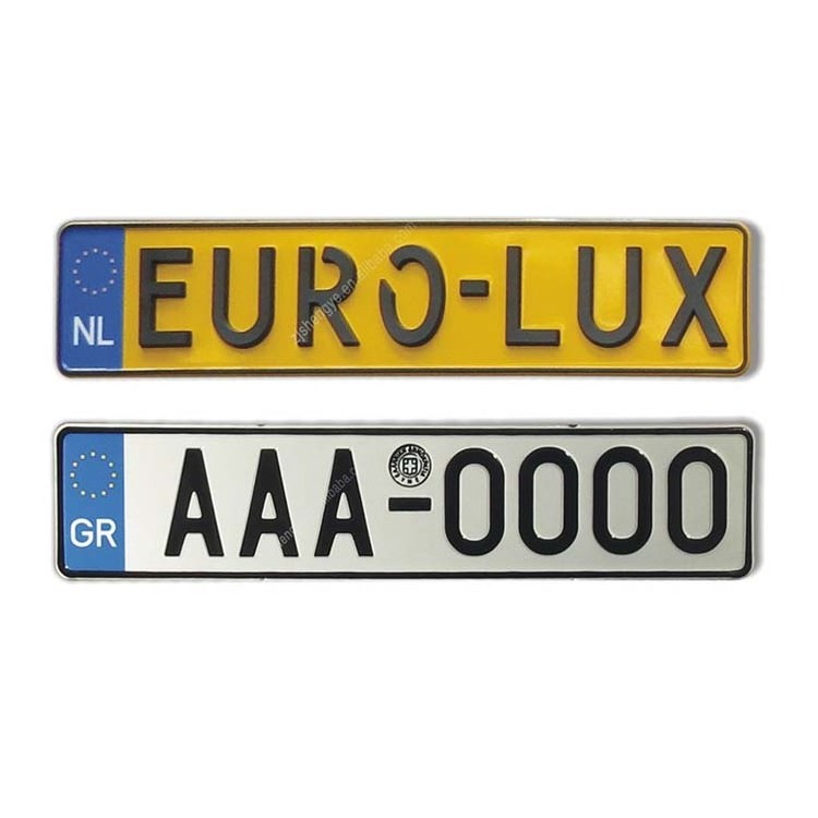 Wholesale European Reflective Blank Russian Plate Aluminum License Plates