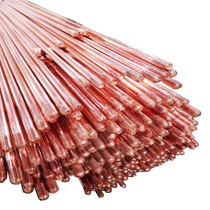 99.95% Pure Copper Copper bond Electrical Copper-clad Steel Ground Earthing Rod