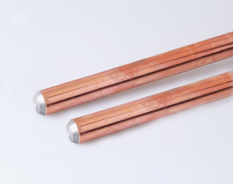 99.95% Pure Copper Copper bond Electrical Copper-clad Steel Ground Earthing Rod