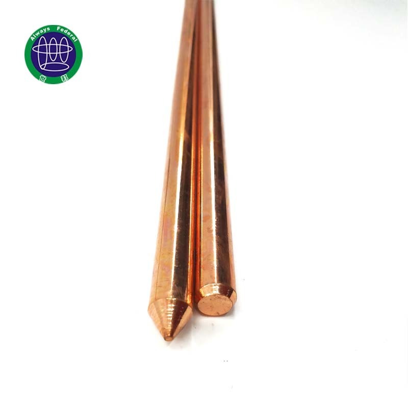 New 16mm Copper Bonded Steel Pointed Earthing Rod