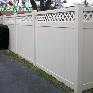 Widely used decoration lattice vinyl pvc privacy fence/outdoor fence