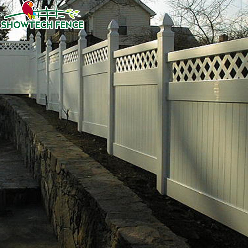 Widely used decoration lattice vinyl pvc privacy fence/outdoor fence