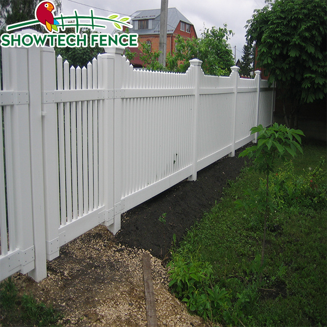 pvc bamboo garden fence /pvc picket fence white plastic/ white vinyl picket fencing 4 feet