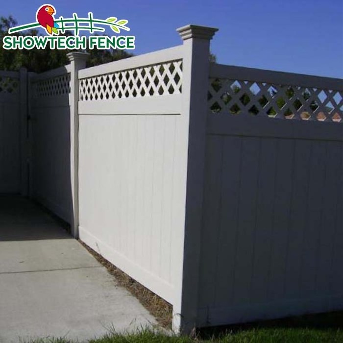 Widely used decoration lattice vinyl pvc privacy fence/outdoor fence