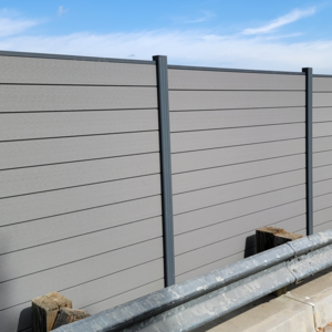 garden wpc fence panels outdoor, wpc composite fencing post boards, wpc wood grain wall fencing