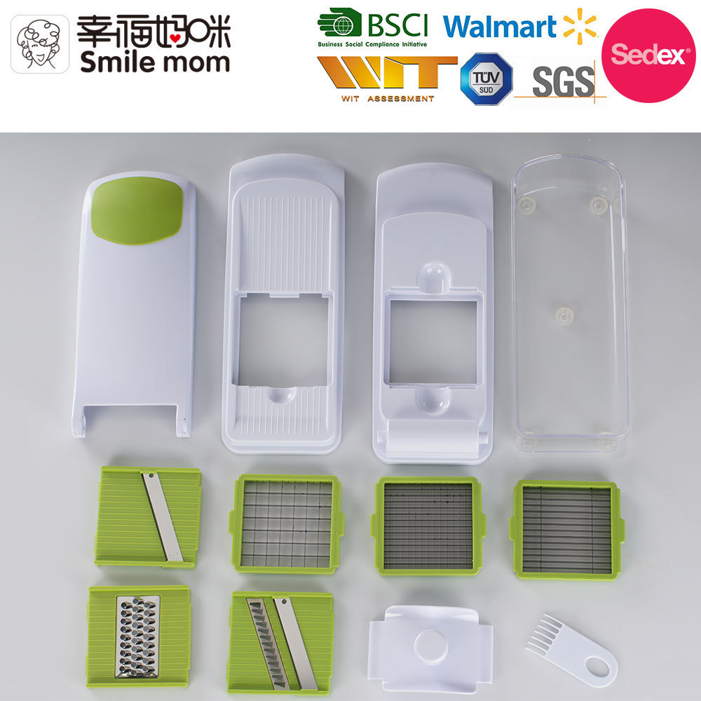 B427-A New design plastic multifunction vegetable chopper garlic slicer dicer food grater for kitchen