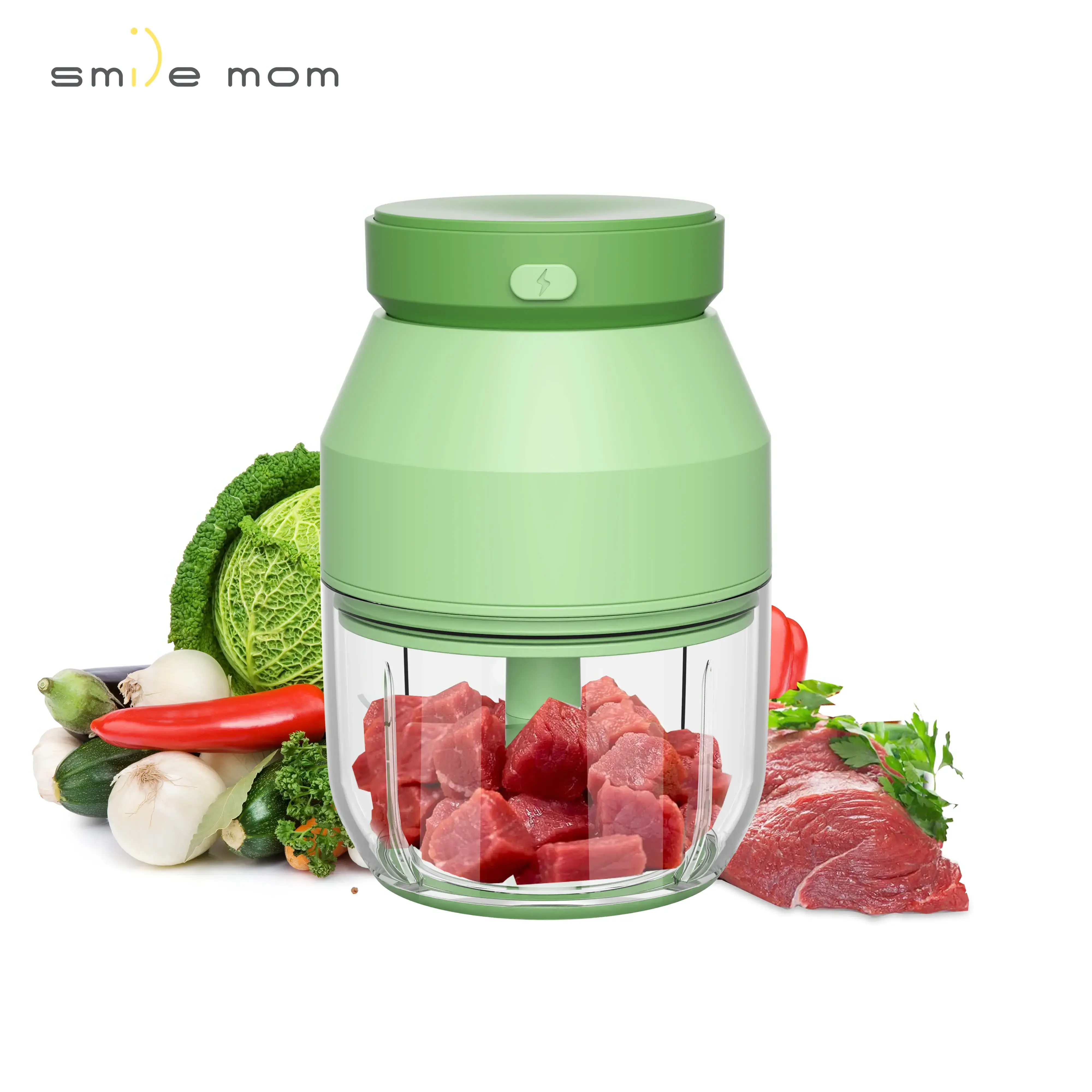 Handheld 270Ml Cup Kitchen Garlic Meat Vegetable Battery Operated Usb Wireless Mini Electric Food Chopper