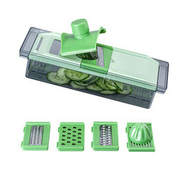 Top seller products high quality stainless steel sharp cheese grater vegetable grater Onion Cutter with container box