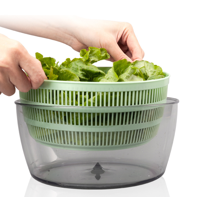 Kitchen Vegetable And Fruit Tools Salad Mix Stainless Steel Salad Spinner Vegetable Spinner