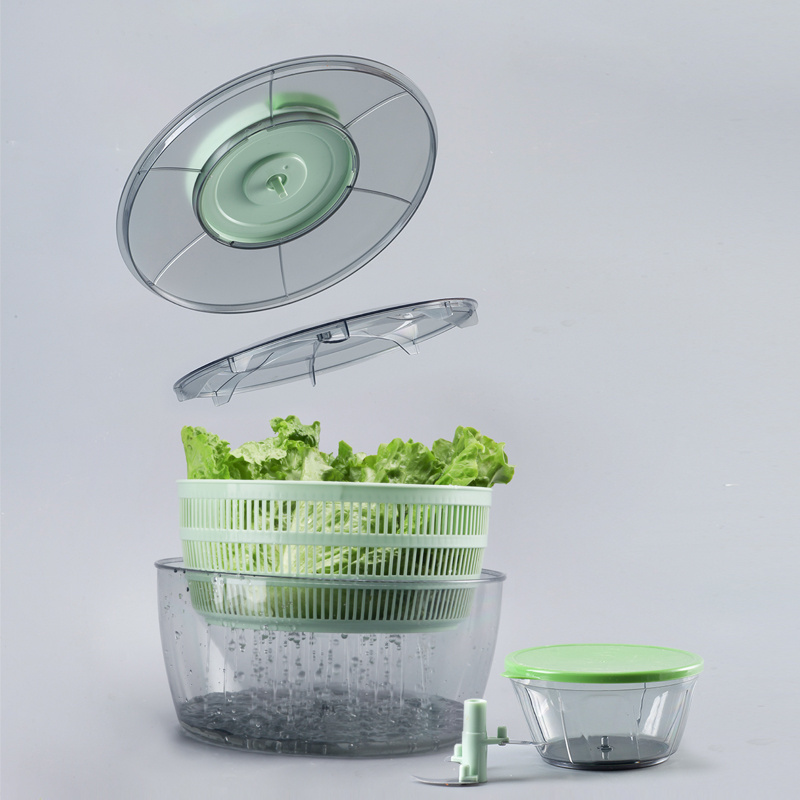 Kitchen Vegetable And Fruit Tools Salad Mix Stainless Steel Salad Spinner Vegetable Spinner