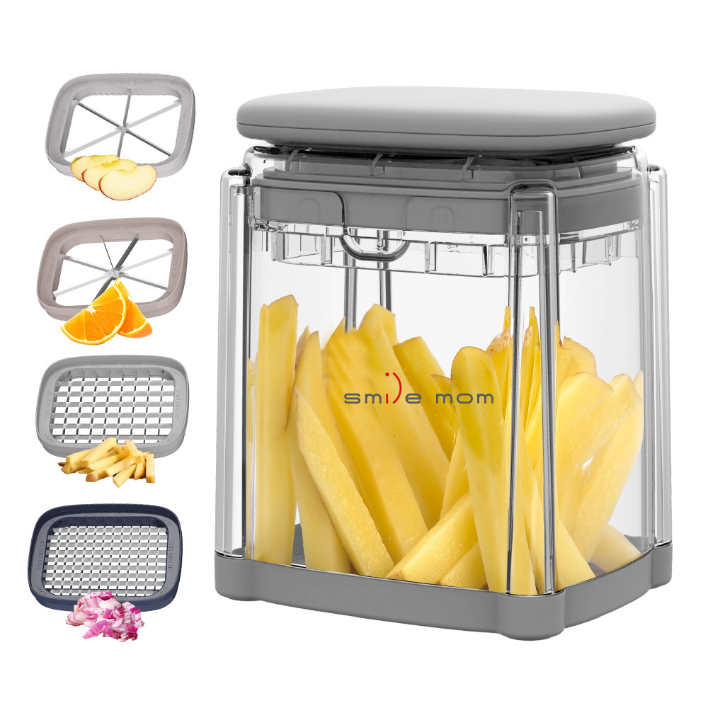 Super September Multifunctional Manual Kitchen French Fries Salad Vegetable and Fruit Potato Chips Cutter Slicer Chopper Box