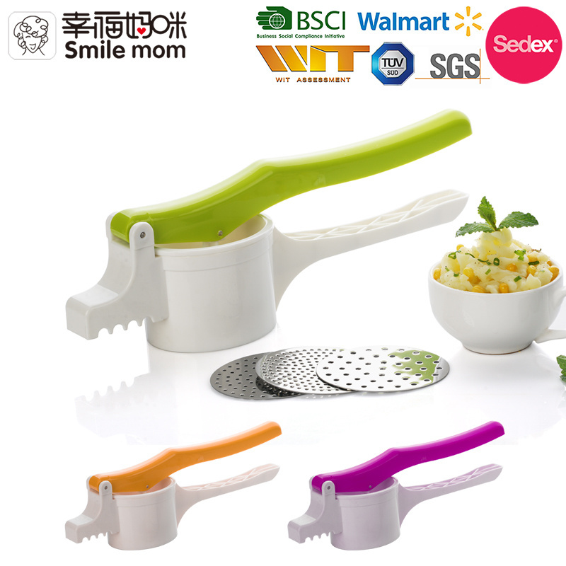 Smile mom Kitchen Accessories Potato Presser Hand Manual Potato Masher