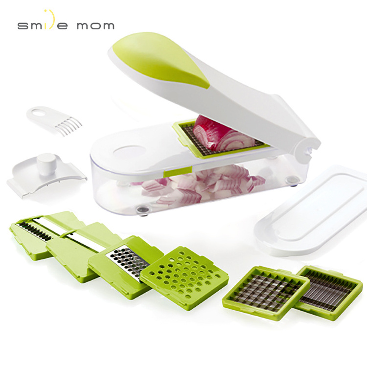 7 in 1 Multifunctional hand operated mini mandoline vegetable cutter slicer for vegetables and fruits