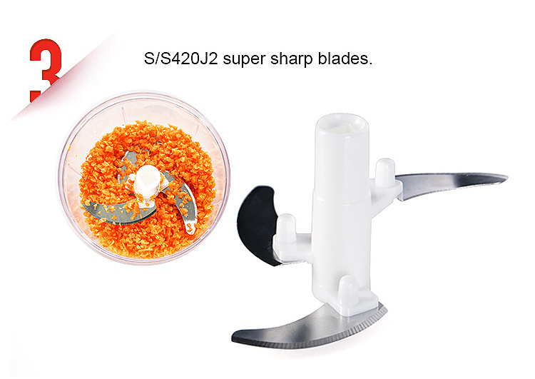 2024 Mini Manual Kitchen Accessories Hand Pull Fruit & Vegetable Cutter for Garlic Ginger Onion Meat Shredder