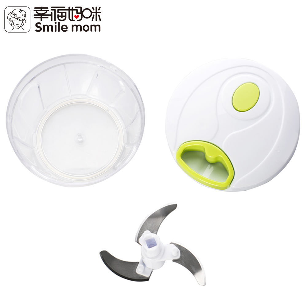 Smile mom Hand Held Mini Pull Twist Vegetable Chopper Speedy chopper Kitchen Manual Food Chopper