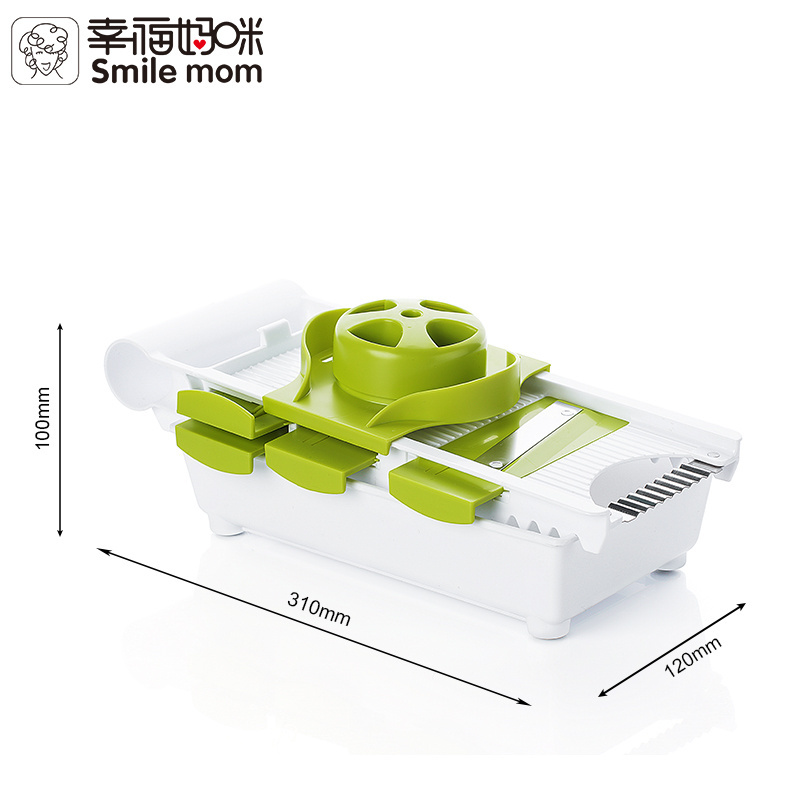 6 in 1 Kitchen Food Processor Hand Vegetable Shredder - Crinkle Vegetable Cutter - Slicer Vegetable - Manual Potato Grater