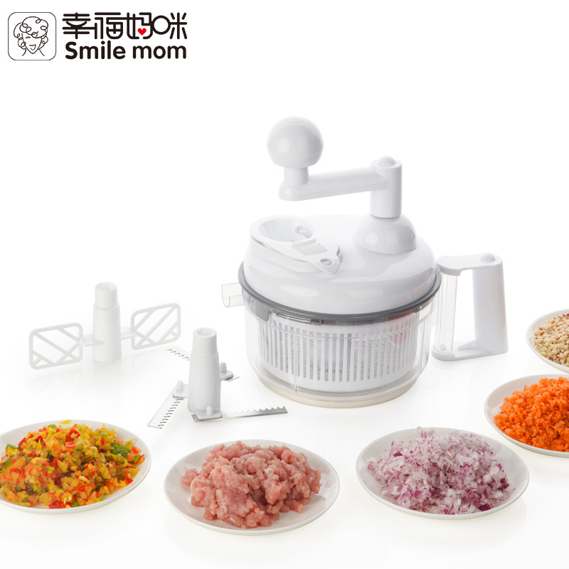 smile mom High Quality 3 In 1 Wholesale Mini Kitchen King Pro Manual Food Processor