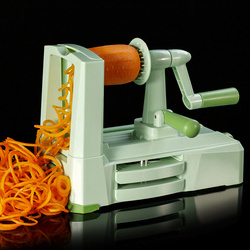 Kitchen Manual Food 5 Blade Vegetable Chopper - Spiralizer Vegetable Potato Spiral Slicer Cutter