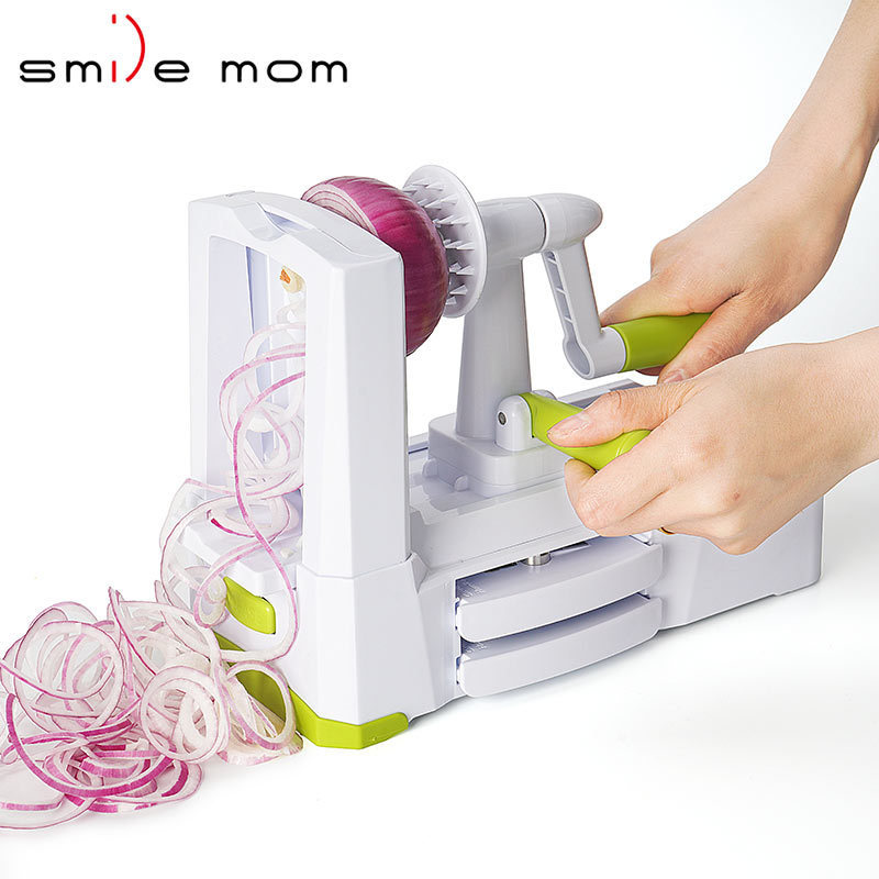 Hot Sale Kitchen multi manual vegetable spiral slicer spiralizer Vegetable Sheet Cutter