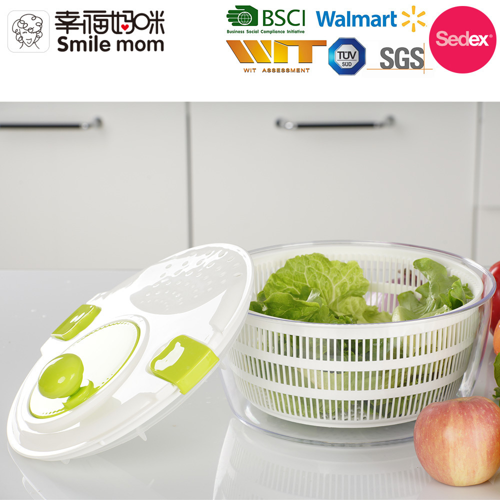 Smile mom 7 in 1 Multifunctional Plastic Kitchen Helper - Mini Shredder - Vegetable Slicer Grater - Manual Salad Spinner