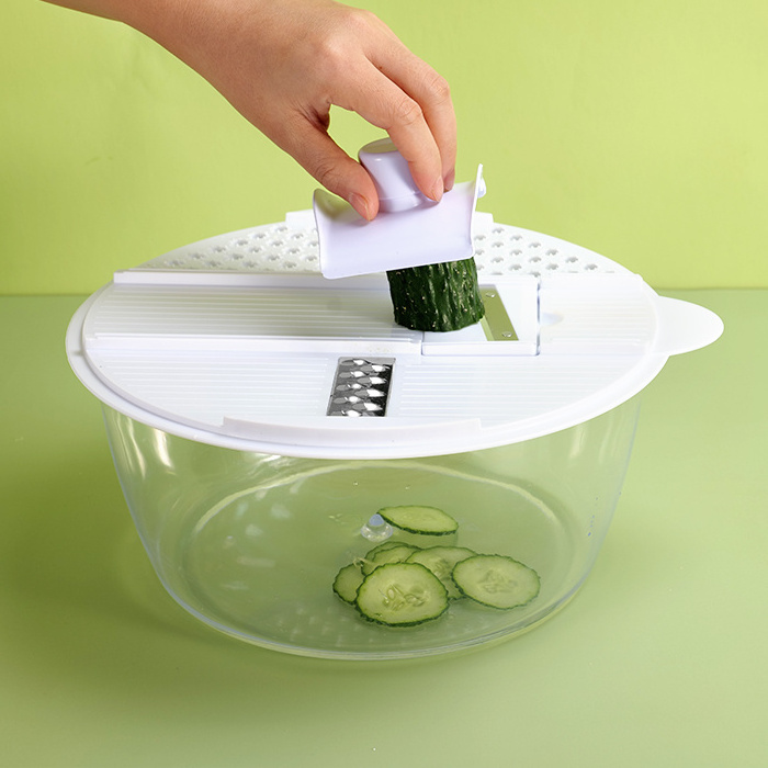 Smile mom multi -purpose plastic salad maker set vegetable and fruit salad spinner with grater