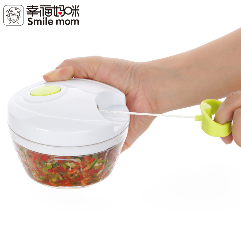 Portable Manual Hand Food Processor Steel and Metal Blade Stainless Steel Onion Pulling Slicer Salad Vegetable Chopper