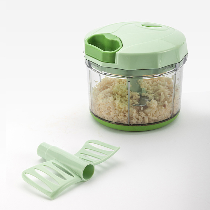 Kitchen Accessories Manual Vegetable Fruit & Meat Shredder Mini Blender with Plastic Garlic Cutter Hand Pull Salad Tools