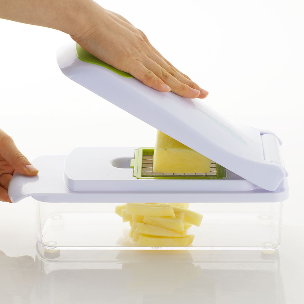 B427-A New design plastic multifunction vegetable chopper garlic slicer dicer food grater for kitchen