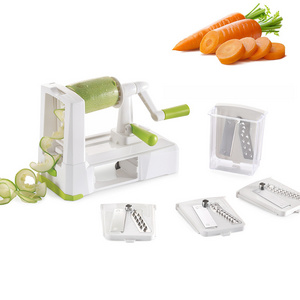 Hot Sale Kitchen multi manual vegetable spiral slicer spiralizer Vegetable Sheet Cutter