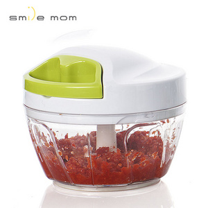 Kitchen Gadgets multifunction Pull chopper Handy Swift Plastic Chopper With 3 Blades