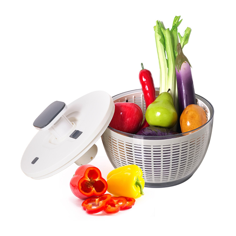 Manual Food Dehydrator Fitness Meal Plastic Filter Basket Fruit Drain Basket Fruits Dryer Vegetable Washing Salad Spinner